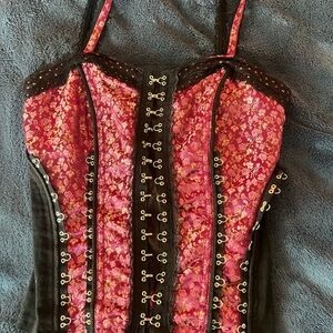 Vintage Tripp NYC Black and Pink Corset